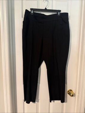 croft & barrow Black Cropped Stretch Ankle Pants